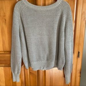 Philosophy Cropped Chunky Rib Sweater